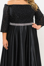 Load image into Gallery viewer, Off The Shoulder Plus Size Gown-LAYW1008 - - LA Merchandise