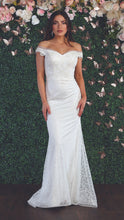 Load image into Gallery viewer, Off The Shoulder Wedding Gown - LA7879B - Ivory - Dress LA Merchandise