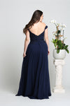 Load image into Gallery viewer, Off shoulder long pleated chiffon dress - LA1644 - - LA Merchandise