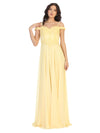 Load image into Gallery viewer, Off the shoulder long dress - LA1644 - Yellow - LA Merchandise
