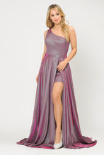Load image into Gallery viewer, One Shoulder Prom Long Dress -LAY8430 - MAGENTA - LA Merchandise