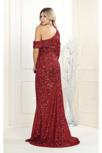 One Sleeve Sequined Dress - LA1940 - - LA Merchandise