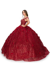 Load image into Gallery viewer, La Merchandise LA2CP3209 Shimmering Floral Ball Gown