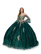 Load image into Gallery viewer, LA Merchandise LA2CP3502 Off Shoulder Bell Sleeve Ball Gown