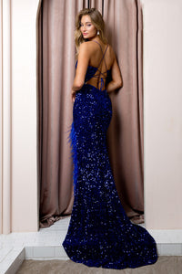 Pageant Dresses With Feathers - LAXR1059 - - LA Merchandise