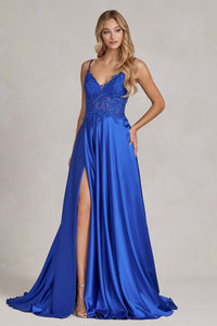 Pageant Formal Dresses - LAXK1121 - ROYAL BLUE - LA Merchandise