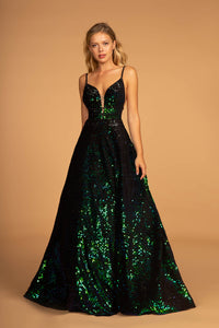 Pageant Sequined Dresses - LAS2581 - GREEN - LA Merchandise