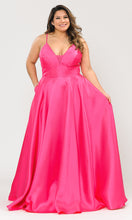 Load image into Gallery viewer, Plus Size Bridesmaids Dresses -LAYW1070 - FUCHSIA - LA Merchandise