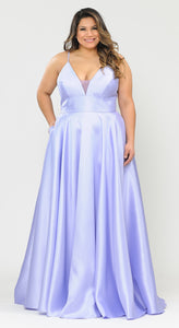 Plus Size Bridesmaids Dresses -LAYW1070 - LILAC - LA Merchandise
