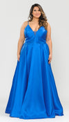 Load image into Gallery viewer, Plus Size Bridesmaids Dresses -LAYW1070 - ROYAL BLUE - LA Merchandise