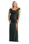 Load image into Gallery viewer, Plus Size Formal Evening Gown - LA7950 - HUNTER GREEN - LA Merchandise