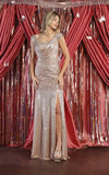 Load image into Gallery viewer, Plus Size Formal Evening Gown - LA7950 - ROSEGOLD - LA Merchandise