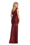 Load image into Gallery viewer, Plus Size Formal Evening Gown - LA7950 - RUST - LA Merchandise