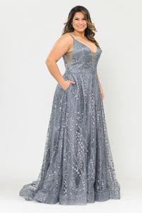 Plus Size Formal Gown - LAYW1004 - - LA Merchandise