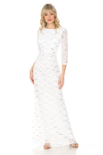 Load image into Gallery viewer, La Merchandise LN5239 Plus Size Long Sleeve Lace Mother of Bride Dress - IVORY - LA Merchandise