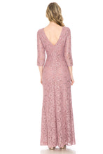 Load image into Gallery viewer, La Merchandise LN5239 Plus Size Long Sleeve Lace Mother of Bride Dress - - LA Merchandise