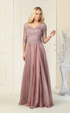 Load image into Gallery viewer, Plus Size Mother Of The Bride Dress- LA1860 - MAUVE - LA Merchandise