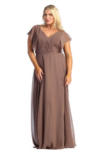 Load image into Gallery viewer, Plus Size Mother Of The Bride Dress - LA1917 - MOCHA - Dresses LA Merchandise
