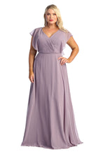 Load image into Gallery viewer, Plus Size Mother Of The Bride Dress - LA1917 - VICTORIAN LILAC - Dresses LA Merchandise