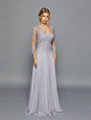 Load image into Gallery viewer, Plus Size Mother Of The Bride Dress - LADK303 - SILVER GREY - LA Merchandise