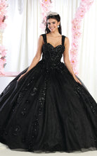 Load image into Gallery viewer, Plus Size Quinceanera Ball Gown - LA171 - BLACK - LA Merchandise