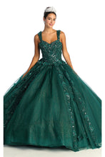 Load image into Gallery viewer, Plus Size Quinceanera Ball Gown - LA171 - HUNTER GREEN - LA Merchandise