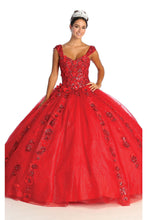 Load image into Gallery viewer, Plus Size Quinceanera Ball Gown - LA171 - RED - LA Merchandise