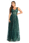 Load image into Gallery viewer, Prom Dresses Plus Size - LA7948 - HUNTER GREEN - Dress LA Merchandise