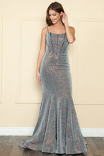 Load image into Gallery viewer, Prom Formal Gown - LAY8992 - CHARCOAL SILVER - LA Merchandise