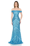 Load image into Gallery viewer, Prom Formal Gown - LN5224 - POWDER BLUE - LA Merchandise