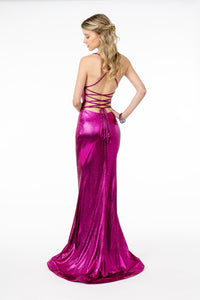 Prom Glossy Formal Dress - LAS2943 - - LA Merchandise