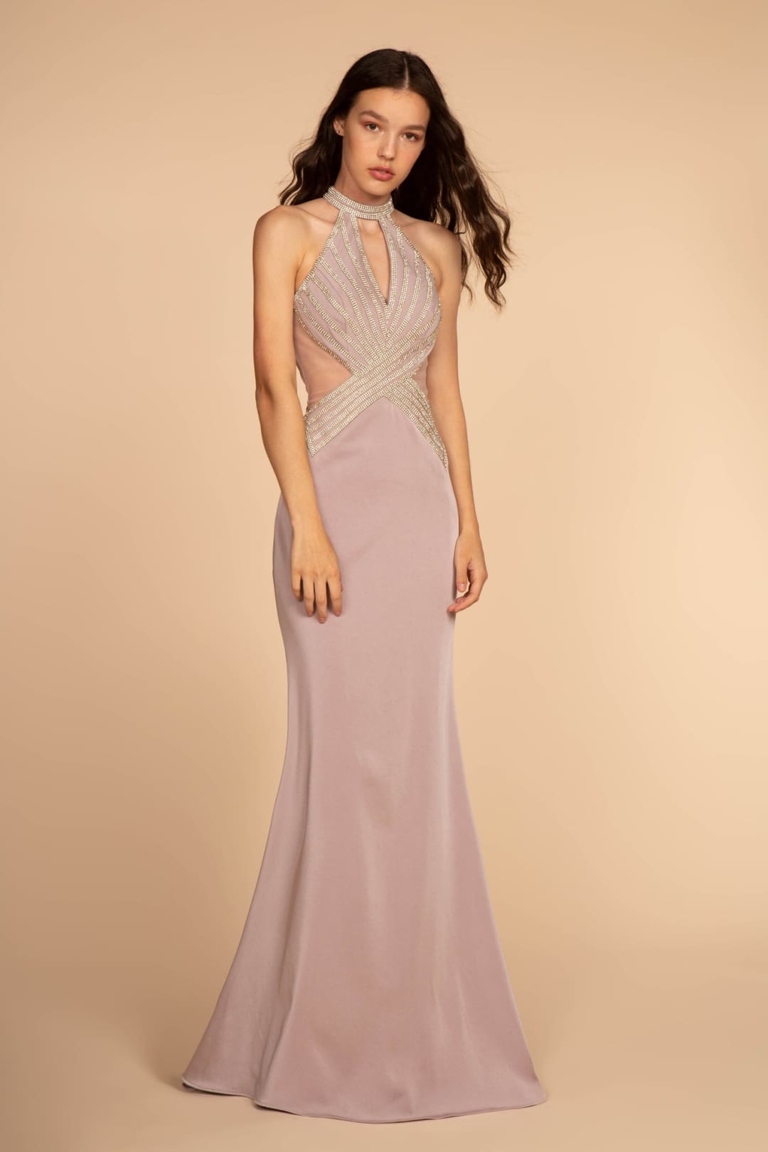 Prom Sexy Evening Gown - LAS2573 - MAUVE - LA Merchandise