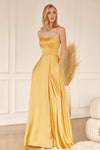Load image into Gallery viewer, Prom Simple Long Dress - LAT278 - YELLOW GOLD - LA Merchandise