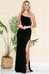 Load image into Gallery viewer, La Merchandise LAA6118 Prom Velvet Wholesale Long Dresses - BLACK - Dress LA Merchandise