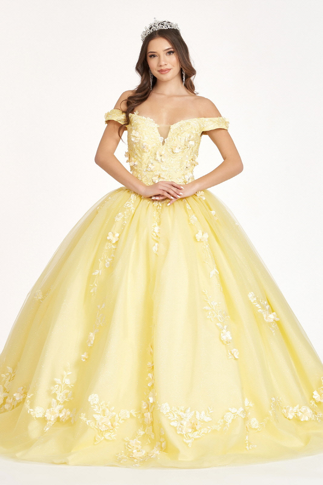 Quinceanera Ball Gown - LAS1958 - YELLOW - LA Merchandise