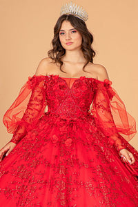 Quinceanera Dress Puffy Sleeves - LAS3071 - - LA Merchandise