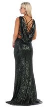 Load image into Gallery viewer, La Merchandise LA7676 V Neck Sequin Prom Dress