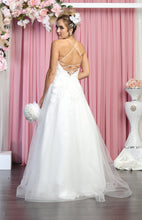 Load image into Gallery viewer, V- neckline Wedding Ivory Dress - LA7882 - - LA Merchandise