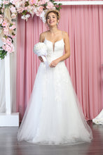 Load image into Gallery viewer, Corset Back Wedding Ivory Gown - LA7916
