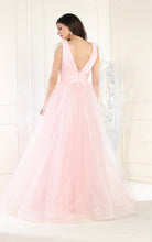 Load image into Gallery viewer, LA Merchandise LA7929 V-Neck A-Line Formal Prom Dress