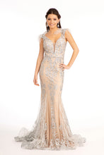 Load image into Gallery viewer, Red Carpet Formal Dress - LAS1983 - SILVER NUDE - LA Merchandise