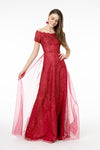 Load image into Gallery viewer, Red Carpet Formal Dress - LAS2942 - BURGUNDY - LA Merchandise