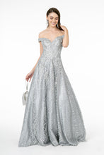 Load image into Gallery viewer, Red Carpet Formal Gown - LAS2944 - SILVER - LA Merchandise