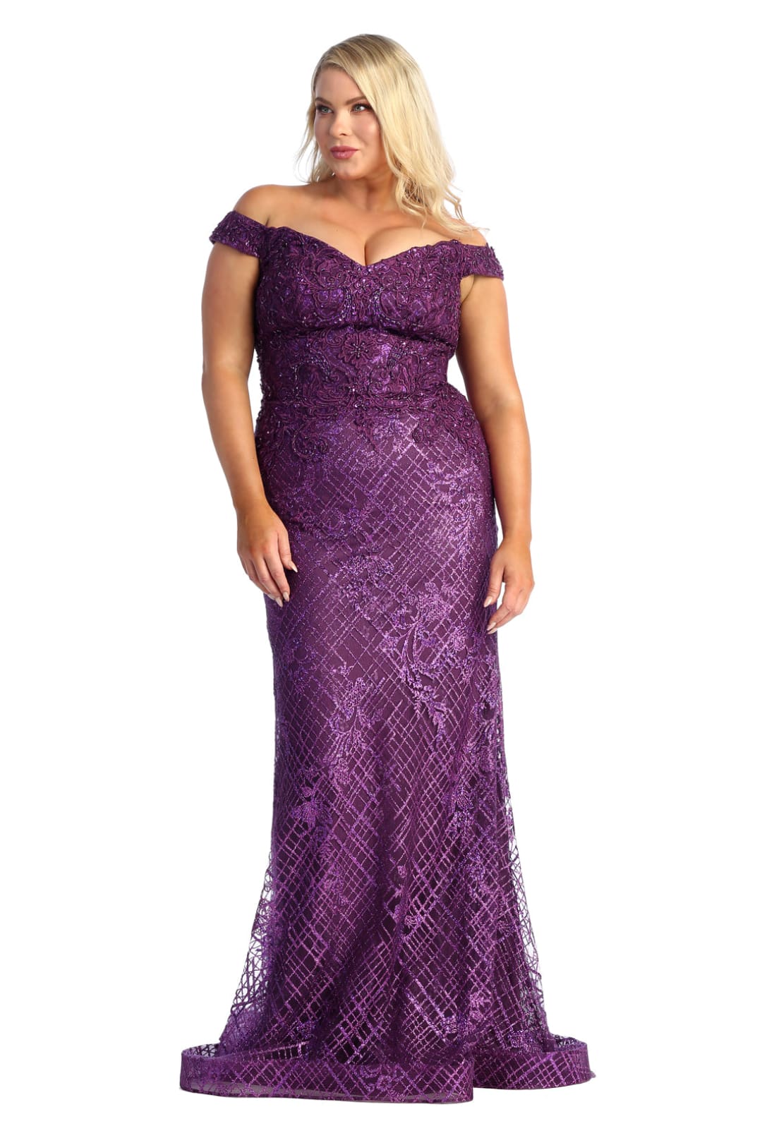 Red Carpet Formal Gown Plus Size Special Occasion Long Dress LA7930 LA Merchandise Inc