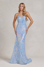 Load image into Gallery viewer, Red Carpet Gown - LAXR1072 - BLUE - LA Merchandise