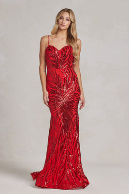 Red Carpet Gown - LAXR1072 - RED - LA Merchandise
