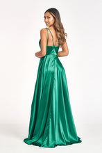 Load image into Gallery viewer, Simple Yet Sexy Satin Prom Gown - LAS1991