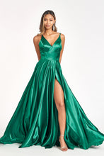 Load image into Gallery viewer, Simple Yet Sexy Satin Prom Gown - LAS1991