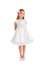 Load image into Gallery viewer, Little Girl Dress with Oversized Bow - LAK711 - WHITE - LA Merchandise