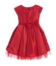 Load image into Gallery viewer, Little Girl Dress with Oversized Bow - LAK711 - RED - LA Merchandise